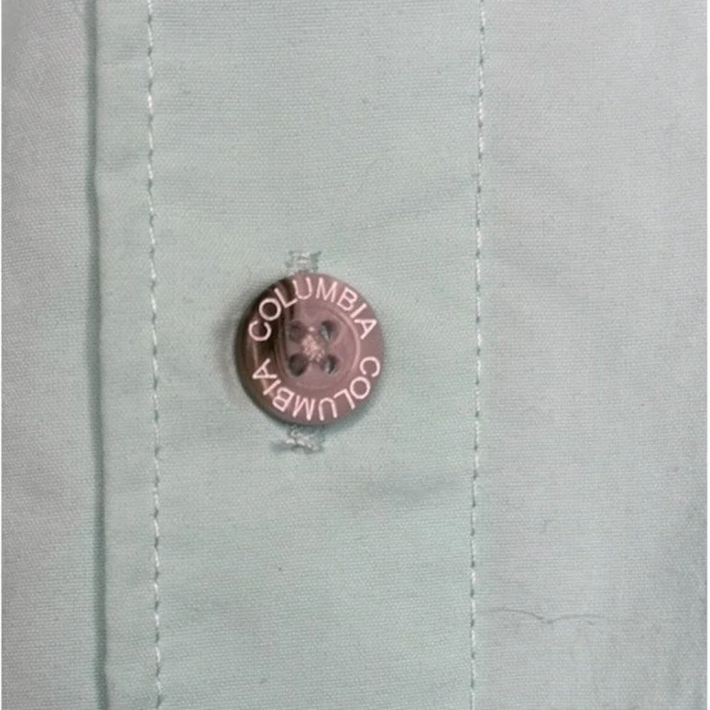 Columbia Bahama Shirt Mens 3X Light Blue PFG Omni Shade Vented‎ Short Sleeve